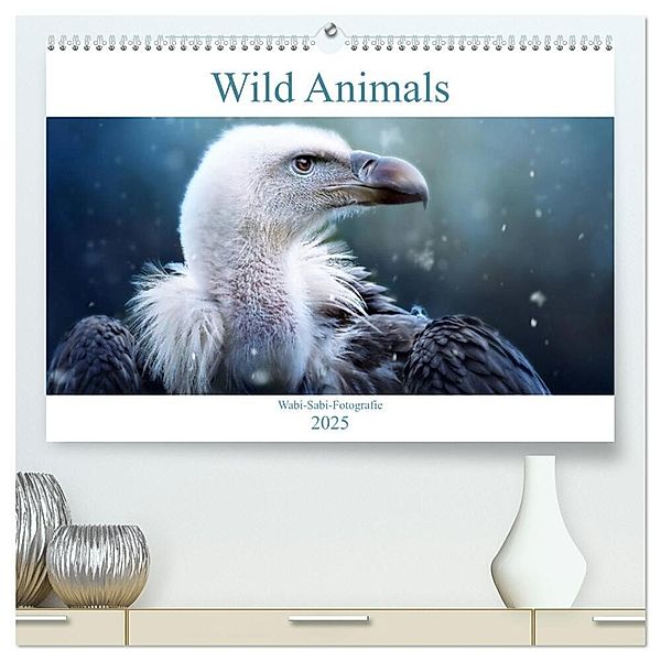 Wild Animals - Wilde Tiere (hochwertiger Premium Wandkalender 2025 DIN A2 quer), Kunstdruck in Hochglanz, Calvendo, Janina Bürger