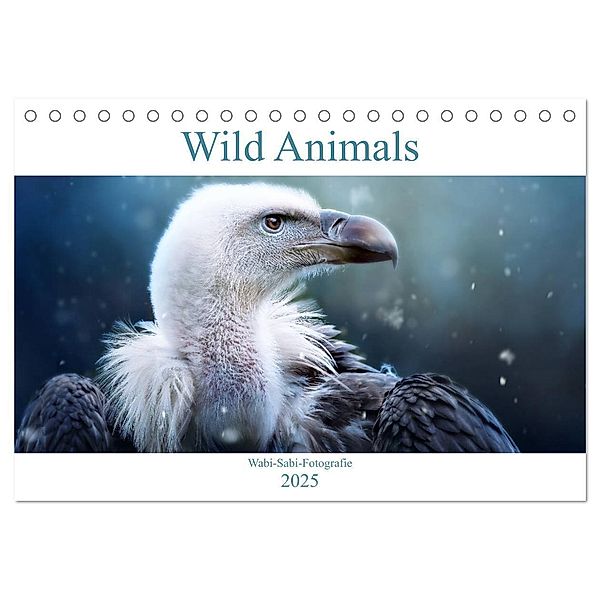 Wild Animals - Wilde Tiere (Tischkalender 2025 DIN A5 quer), CALVENDO Monatskalender, Calvendo, Janina Bürger