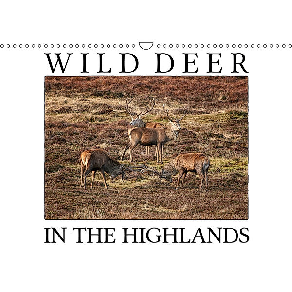 Wild Deer In The Highlands (Wall Calendar 2019 DIN A3 Landscape), Martina Cross