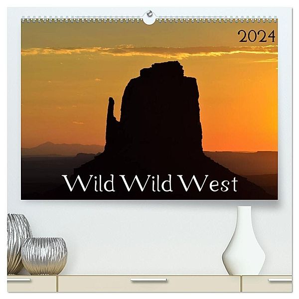 Wild Wild West (hochwertiger Premium Wandkalender 2024 DIN A2 quer), Kunstdruck in Hochglanz, Alexander Kostrzynski