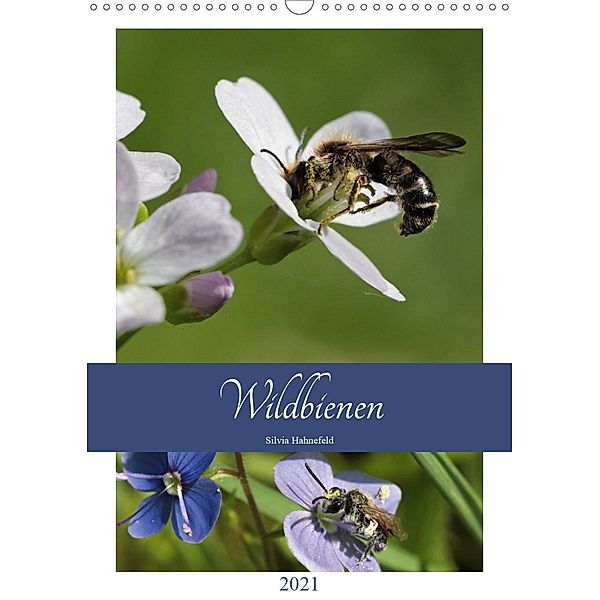 Wildbienen-Terminplaner 2021 (Wandkalender 2021 DIN A3 hoch), Silvia Hahnefeld