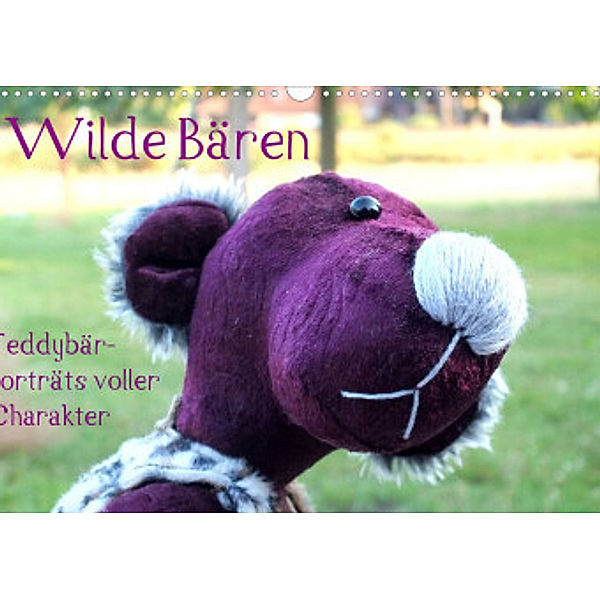 Wilde Bären - Teddybär-Porträts voller Charakter (Wandkalender 2022 DIN A3 quer), Verena Koepp