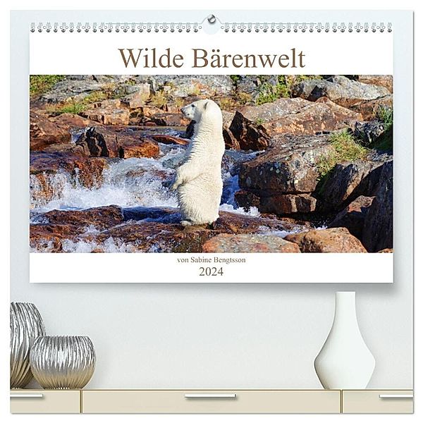 Wilde Bärenwelt (hochwertiger Premium Wandkalender 2024 DIN A2 quer), Kunstdruck in Hochglanz, Sabine Bengtsson