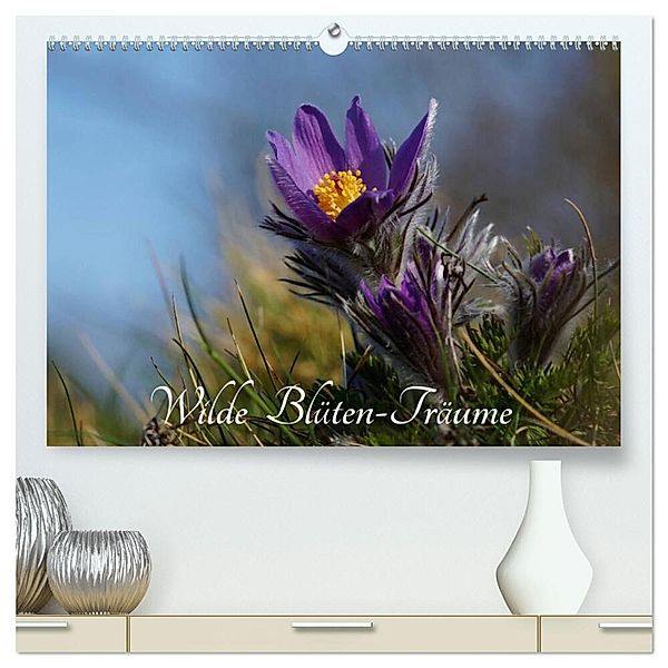 Wilde Blüten-Träume (hochwertiger Premium Wandkalender 2024 DIN A2 quer), Kunstdruck in Hochglanz, Lutz Klapp