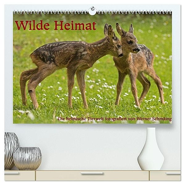 Wilde Heimat (hochwertiger Premium Wandkalender 2025 DIN A2 quer), Kunstdruck in Hochglanz, Calvendo, Werner Schmäing