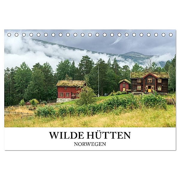 Wilde Hütten Norwegen (Tischkalender 2025 DIN A5 quer), CALVENDO Monatskalender, Calvendo, wildeyes