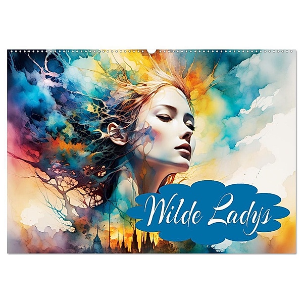 Wilde Ladys (Wandkalender 2025 DIN A2 quer), CALVENDO Monatskalender, Calvendo, Dusanka Djeric