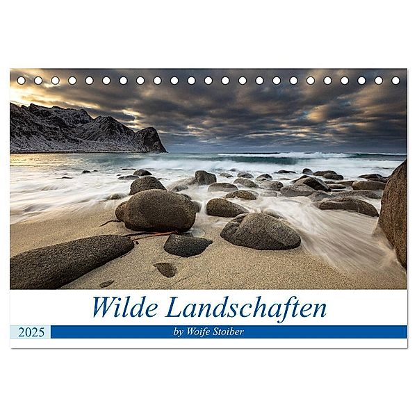 Wilde Landschaften (Tischkalender 2025 DIN A5 quer), CALVENDO Monatskalender, Calvendo, Woife Stoiber