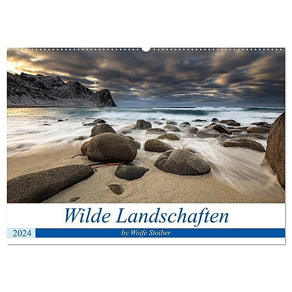 Wilde Landschaften (Wandkalender 2024 DIN A2 quer), CALVENDO Monatskalender, Woife Stoiber