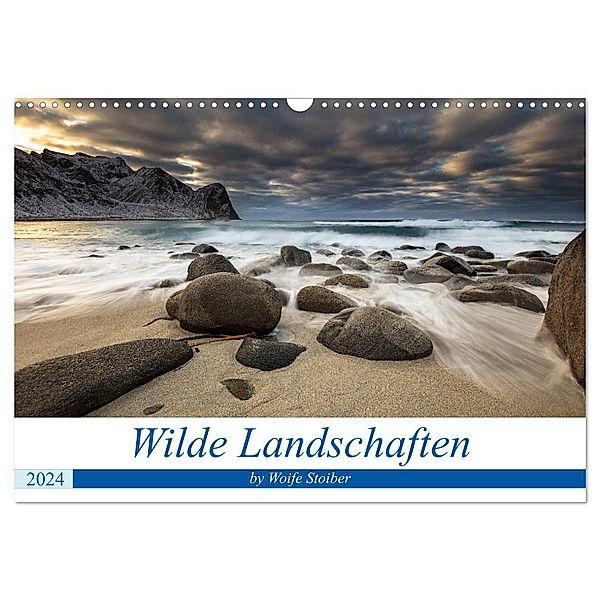 Wilde Landschaften (Wandkalender 2024 DIN A3 quer), CALVENDO Monatskalender, Woife Stoiber