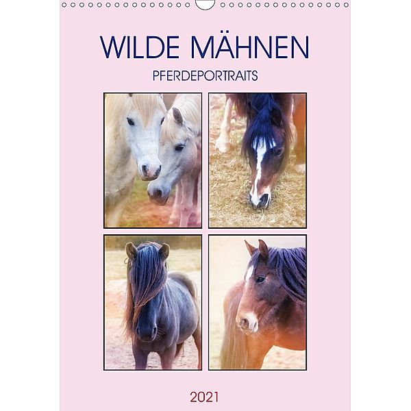 Wilde Mähnen (Wandkalender 2021 DIN A3 hoch), Liselotte Brunner-Klaus