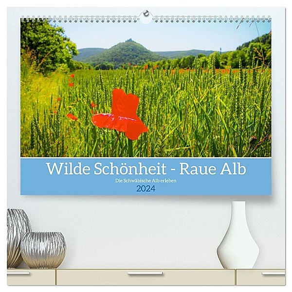 Wilde Schönheit - Raue Alb (hochwertiger Premium Wandkalender 2024 DIN A2 quer), Kunstdruck in Hochglanz, Christoph Maas