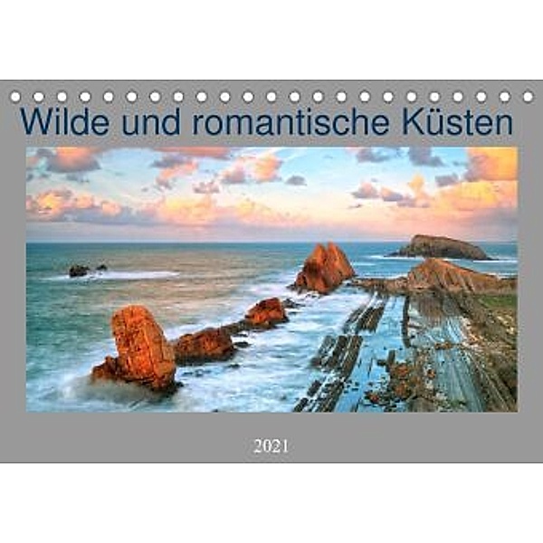 Wilde und romantische Küsten (Tischkalender 2021 DIN A5 quer), Rainer Großkopf