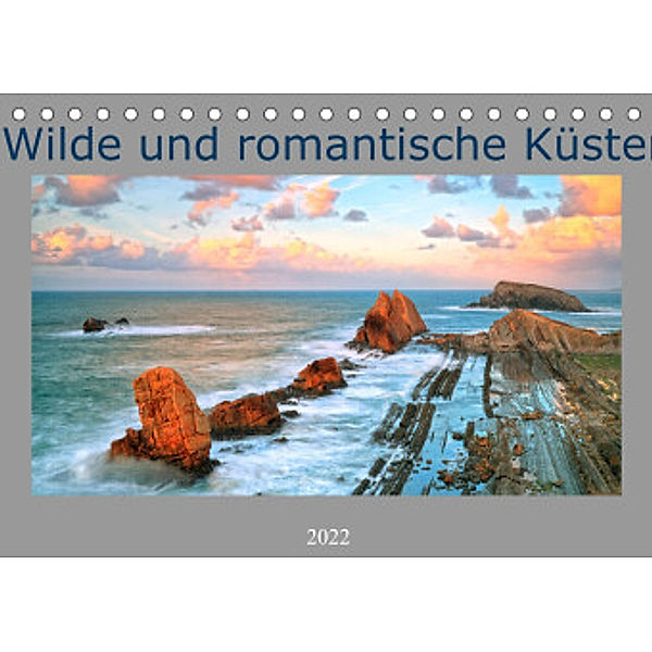 Wilde und romantische Küsten (Tischkalender 2022 DIN A5 quer), Rainer Großkopf