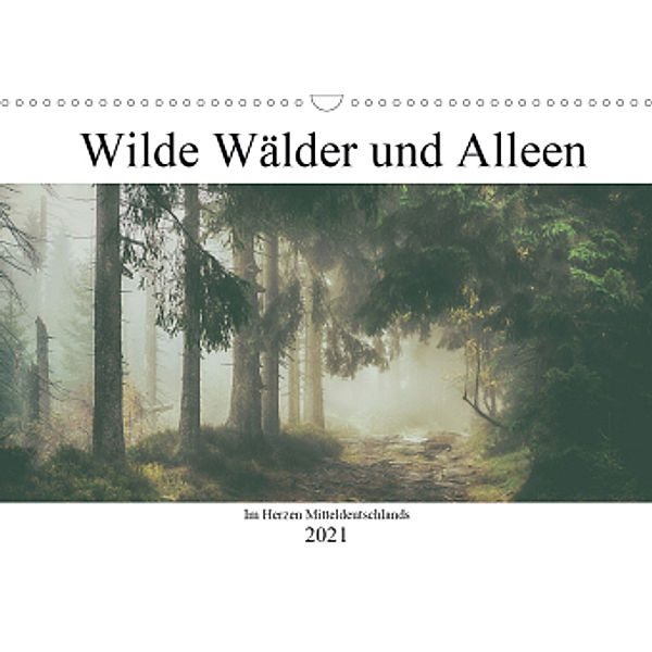 Wilde Wälder und Alleen im Herzen Mitteldeuschlands (Wandkalender 2021 DIN A3 quer), Steffen Wenske