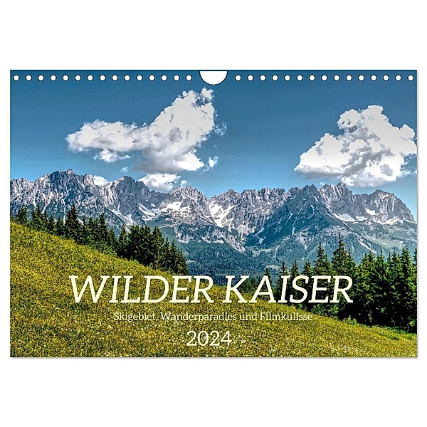 Wilder Kaiser - Skigebiet, Wanderparadies und Filmkulisse (Wandkalender 2024 DIN A4 quer), CALVENDO Monatskalender, Chistof Vieweg