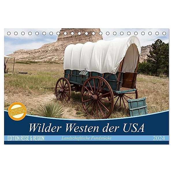 Wilder Westen USA (Tischkalender 2024 DIN A5 quer), CALVENDO Monatskalender, Patrick Leitz