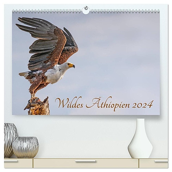 Wildes Äthiopien (hochwertiger Premium Wandkalender 2024 DIN A2 quer), Kunstdruck in Hochglanz, Rolf Hecker