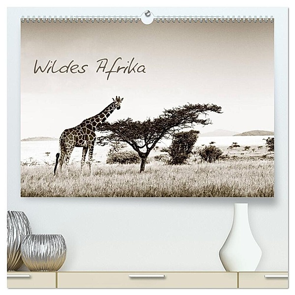 Wildes Afrika (hochwertiger Premium Wandkalender 2024 DIN A2 quer), Kunstdruck in Hochglanz, Klaus Tiedge - Wanyamacollection