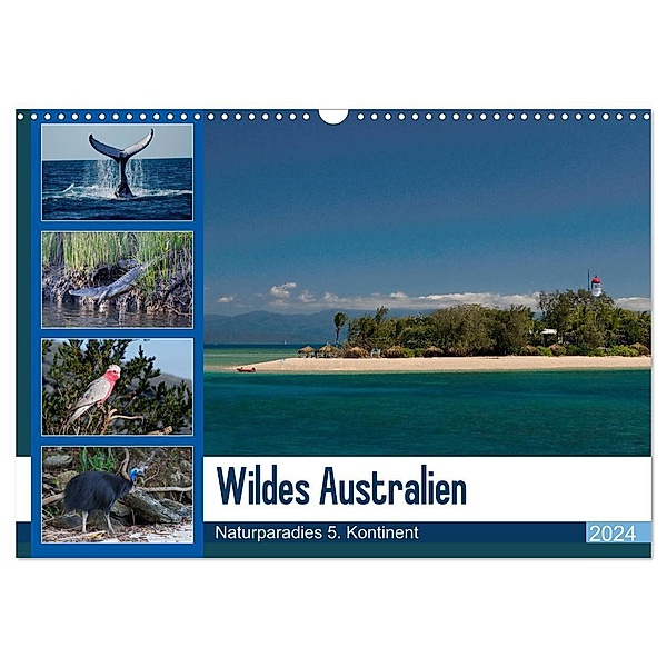 Wildes Australien - Naturparadies 5. Kontinent (Wandkalender 2024 DIN A3 quer), CALVENDO Monatskalender, Photo4emotion.com