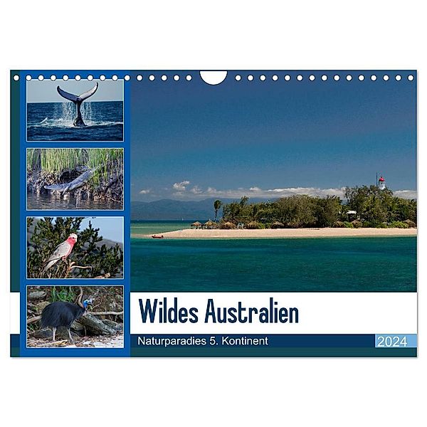 Wildes Australien - Naturparadies 5. Kontinent (Wandkalender 2024 DIN A4 quer), CALVENDO Monatskalender, Photo4emotion.com