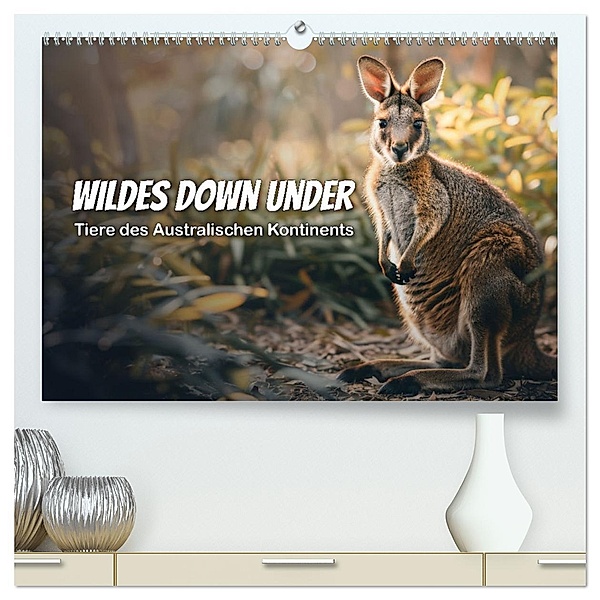 Wildes Down Under: Tiere des Australischen Kontinents (hochwertiger Premium Wandkalender 2025 DIN A2 quer), Kunstdruck in Hochglanz, Calvendo, Peter R. Stuhlmann