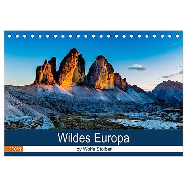 Wildes Europa (Tischkalender 2024 DIN A5 quer), CALVENDO Monatskalender, Woife Stoiber