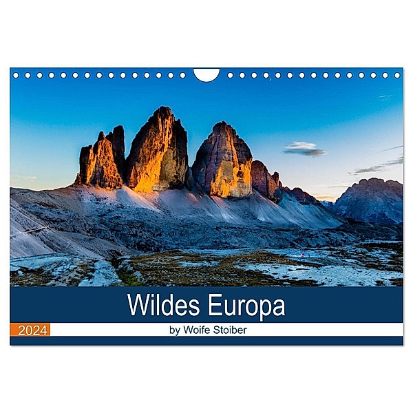 Wildes Europa (Wandkalender 2024 DIN A4 quer), CALVENDO Monatskalender, Woife Stoiber
