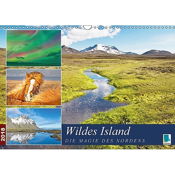 Wildes Island: Die Magie des Nordens (Wandkalender 2018 DIN A3 quer) Dieser erfolgreiche Kalender wurde dieses Jahr mit, Calvendo