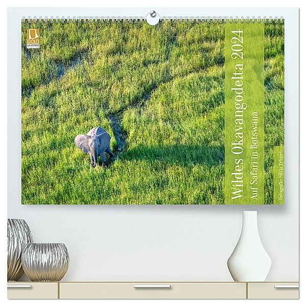 Wildes Okavangodelta (hochwertiger Premium Wandkalender 2024 DIN A2 quer), Kunstdruck in Hochglanz, Silvia Trüssel