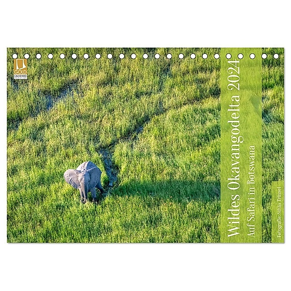 Wildes Okavangodelta (Tischkalender 2024 DIN A5 quer), CALVENDO Monatskalender, Silvia Trüssel