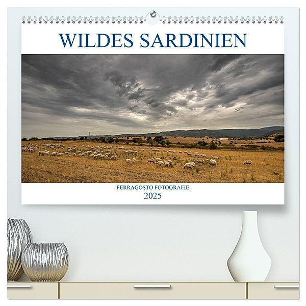 Wildes Sardinien 2025 (hochwertiger Premium Wandkalender 2025 DIN A2 quer), Kunstdruck in Hochglanz, Calvendo, ferragosto Fotografie