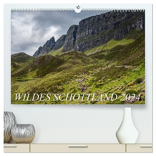 Wildes Schottland 2024 (hochwertiger Premium Wandkalender 2024 DIN A2 quer), Kunstdruck in Hochglanz, Katja Jentschura