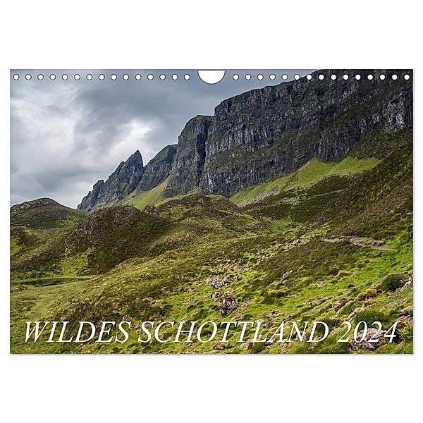 Wildes Schottland 2024 (Wandkalender 2024 DIN A4 quer), CALVENDO Monatskalender, Katja Jentschura