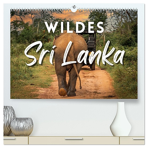 Wildes Sri Lanka (hochwertiger Premium Wandkalender 2024 DIN A2 quer), Kunstdruck in Hochglanz, Marco Wendling