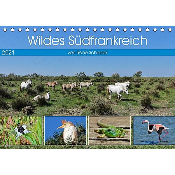 Wildes Südfrankreich (Tischkalender 2021 DIN A5 quer), René Schaack