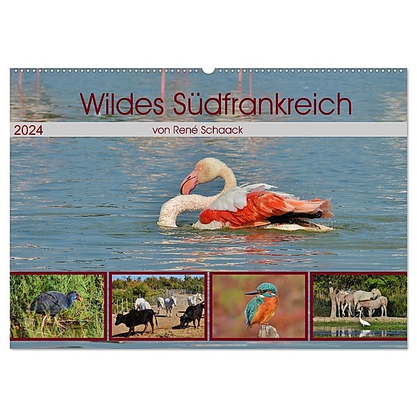 Wildes Südfrankreich (Wandkalender 2024 DIN A2 quer), CALVENDO Monatskalender, René Schaack