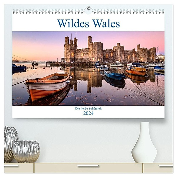 Wildes Wales (hochwertiger Premium Wandkalender 2024 DIN A2 quer), Kunstdruck in Hochglanz, Urte Kortjohann Photography
