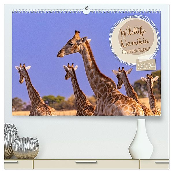 Wildlife Namibia - Etosha und Kalahari (hochwertiger Premium Wandkalender 2024 DIN A2 quer), Kunstdruck in Hochglanz, Dorothea Früh