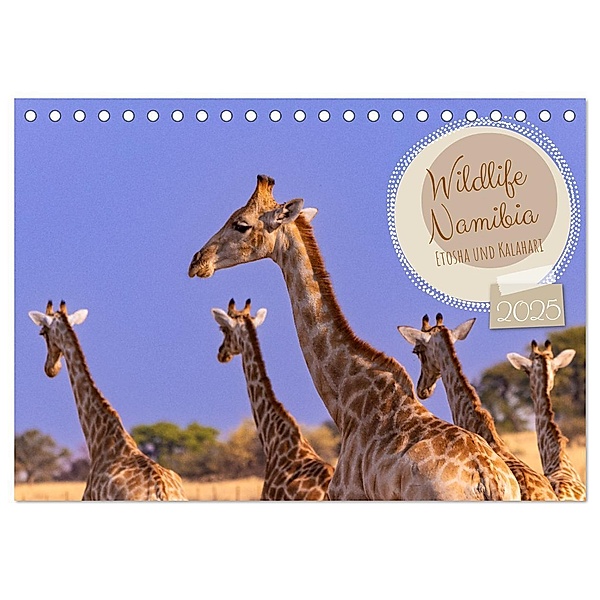 Wildlife Namibia - Etosha und Kalahari (Tischkalender 2025 DIN A5 quer), CALVENDO Monatskalender, Calvendo, Dorothea Früh