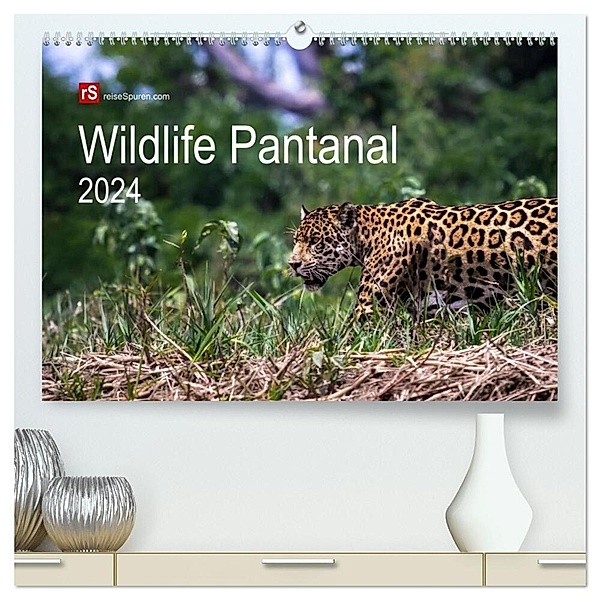 Wildlife Pantanal 2024 (hochwertiger Premium Wandkalender 2024 DIN A2 quer), Kunstdruck in Hochglanz, Uwe Bergwitz