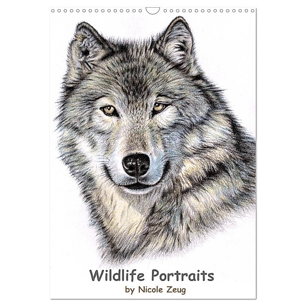 Wildlife Portraits (Wandkalender 2024 DIN A3 hoch), CALVENDO Monatskalender, Nicole Zeug