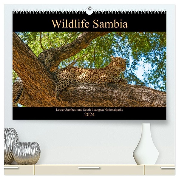 Wildlife Sambia (hochwertiger Premium Wandkalender 2024 DIN A2 quer), Kunstdruck in Hochglanz, Photo4emotion.com