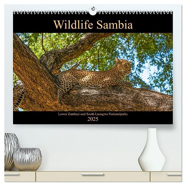 Wildlife Sambia (hochwertiger Premium Wandkalender 2025 DIN A2 quer), Kunstdruck in Hochglanz, Calvendo, Photo4emotion.com