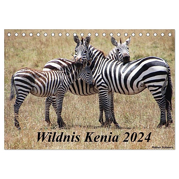 Wildnis Kenia 2024 (Tischkalender 2024 DIN A5 quer), CALVENDO Monatskalender, Rainer Schwarz