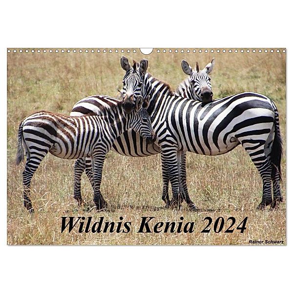 Wildnis Kenia 2024 (Wandkalender 2024 DIN A3 quer), CALVENDO Monatskalender, Rainer Schwarz