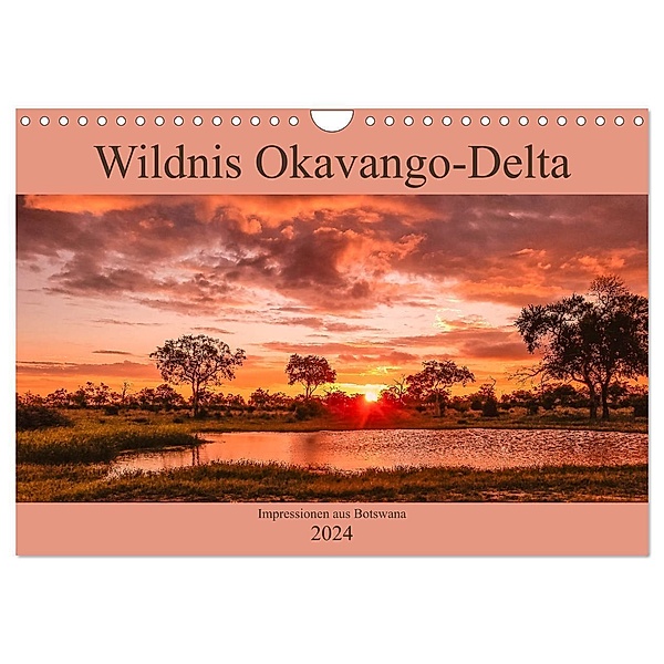 Wildnis Okavango-Delta (Wandkalender 2024 DIN A4 quer), CALVENDO Monatskalender, Ursula Di Chito