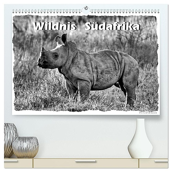 Wildnis Südafrika (hochwertiger Premium Wandkalender 2024 DIN A2 quer), Kunstdruck in Hochglanz, Guido Wulf