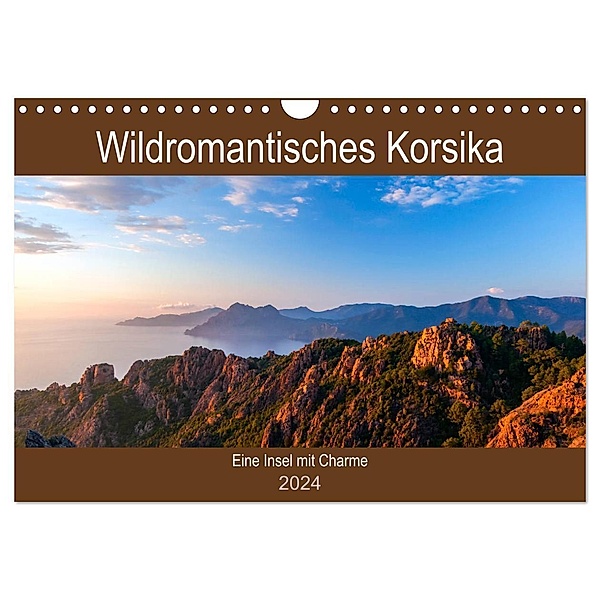 Wildromatisches Korsika (Wandkalender 2024 DIN A4 quer), CALVENDO Monatskalender, Janita Webeler