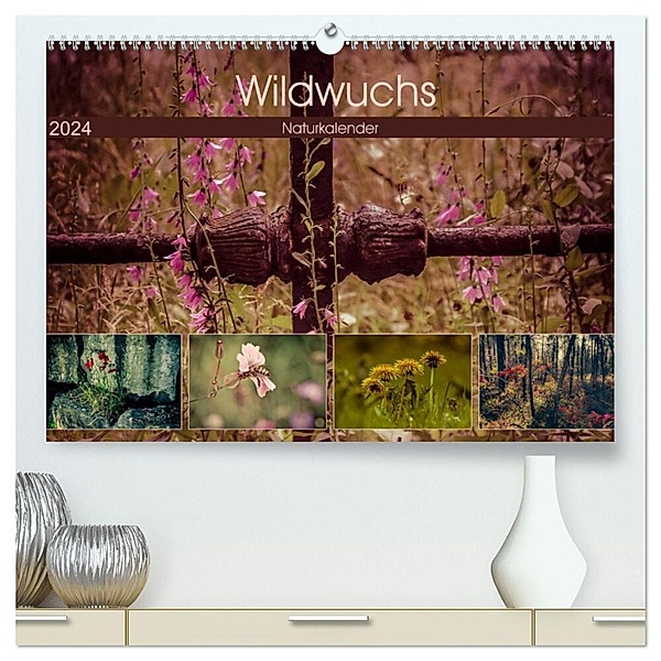 Wildwuchs 2024 (hochwertiger Premium Wandkalender 2024 DIN A2 quer), Kunstdruck in Hochglanz, Marianne Drews